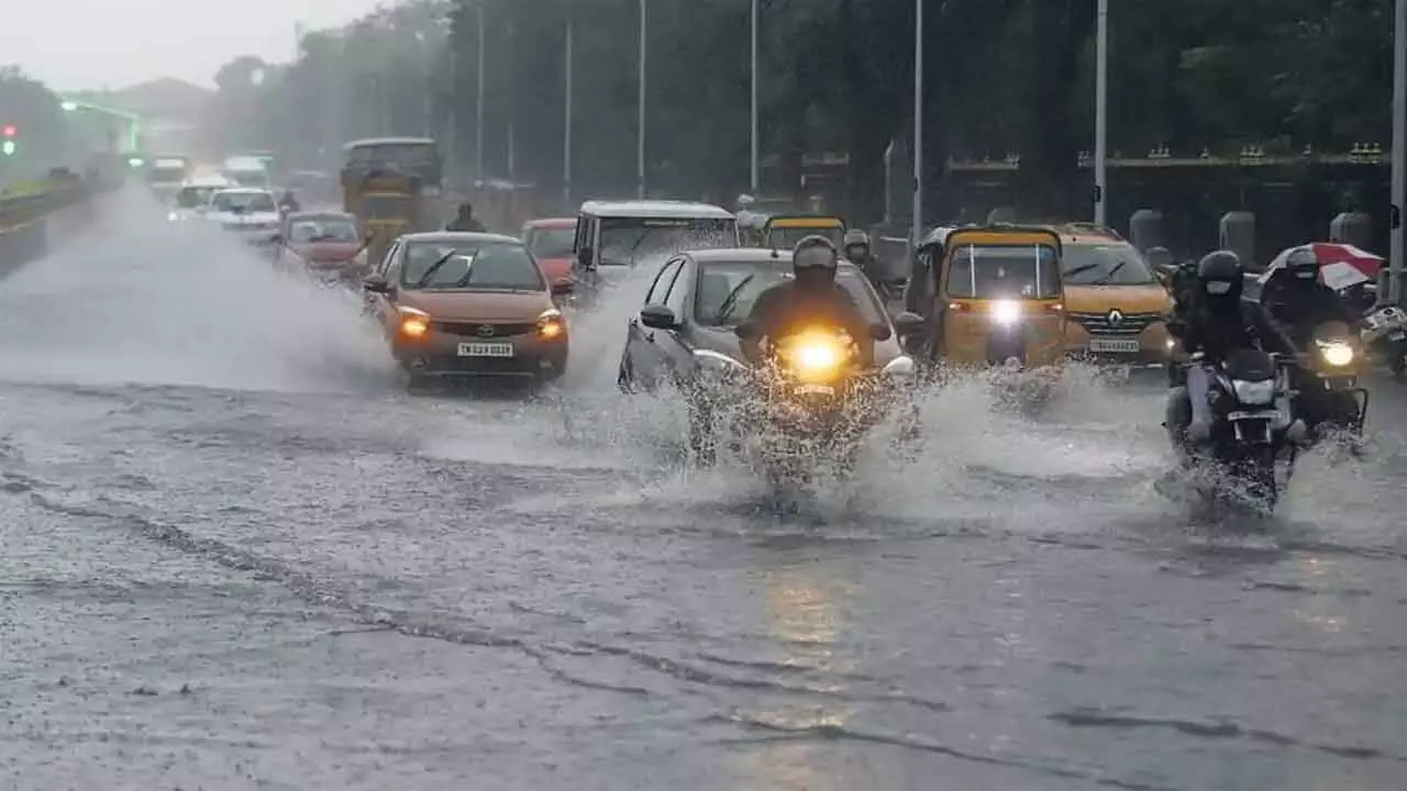 Heavy rains expected in multiple Telangana districts over the next two days.