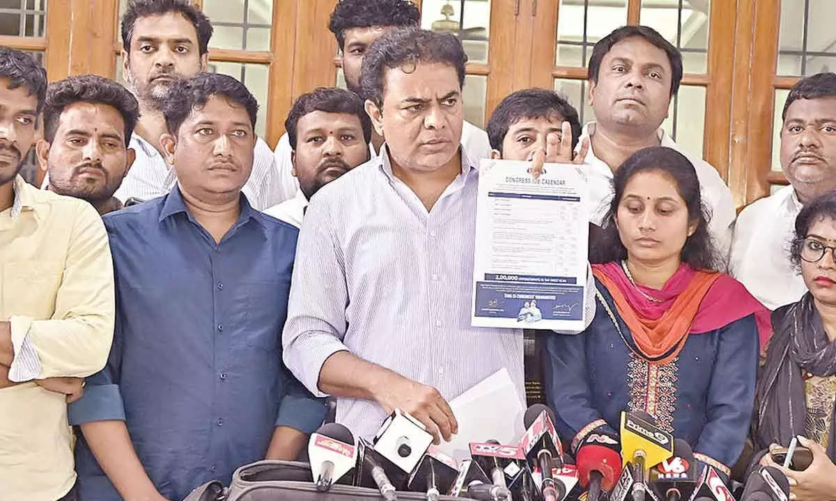 KTR pledges to support the unemployed, assures BRS