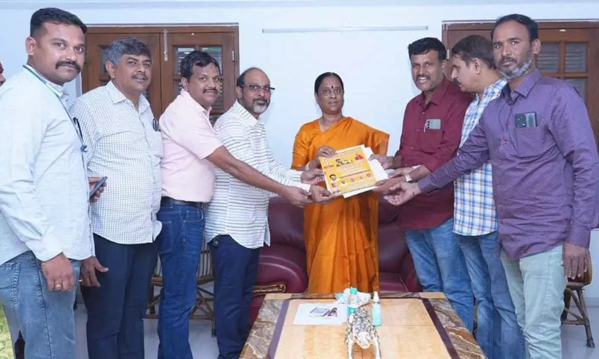 Minister of Religion Konda Surekha Receives Invitation to Brahmotsavam