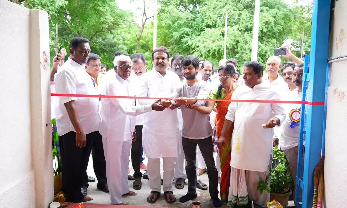 MLA Ganesh from Secunderabad Cantonment inaugurates Karma Shed at Hindu Cemetery