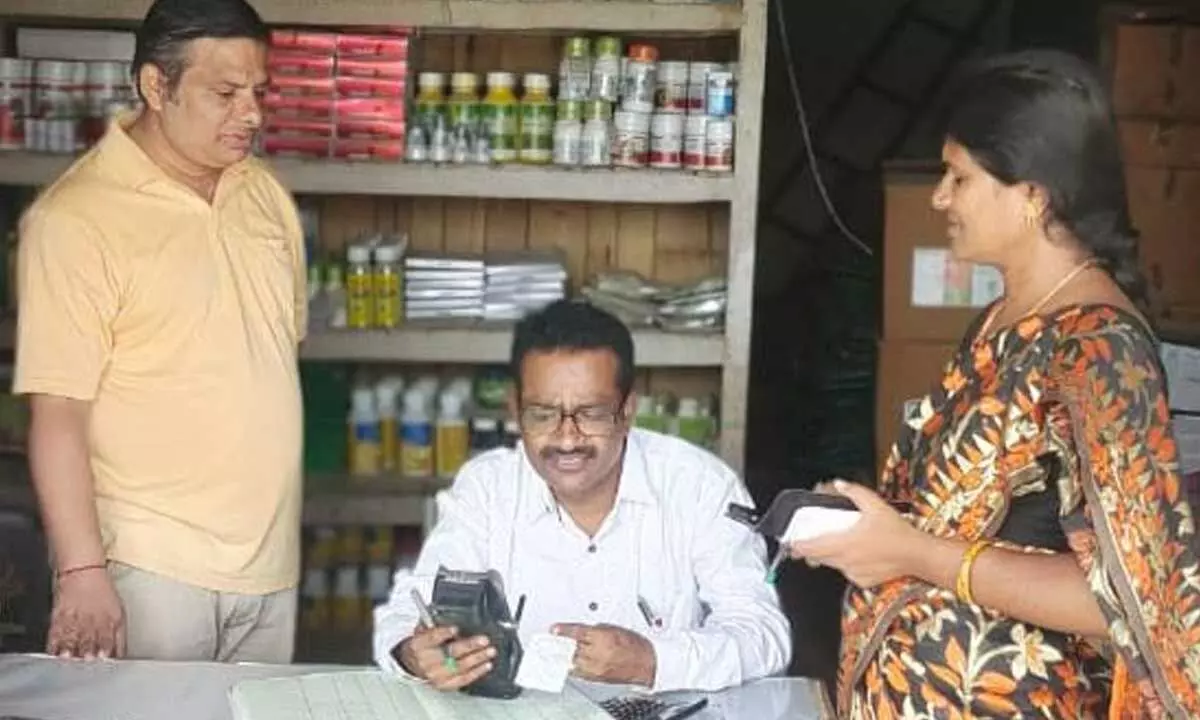 Ramesh Babu Conducts Inspection of Seed and Fertilizer Stores