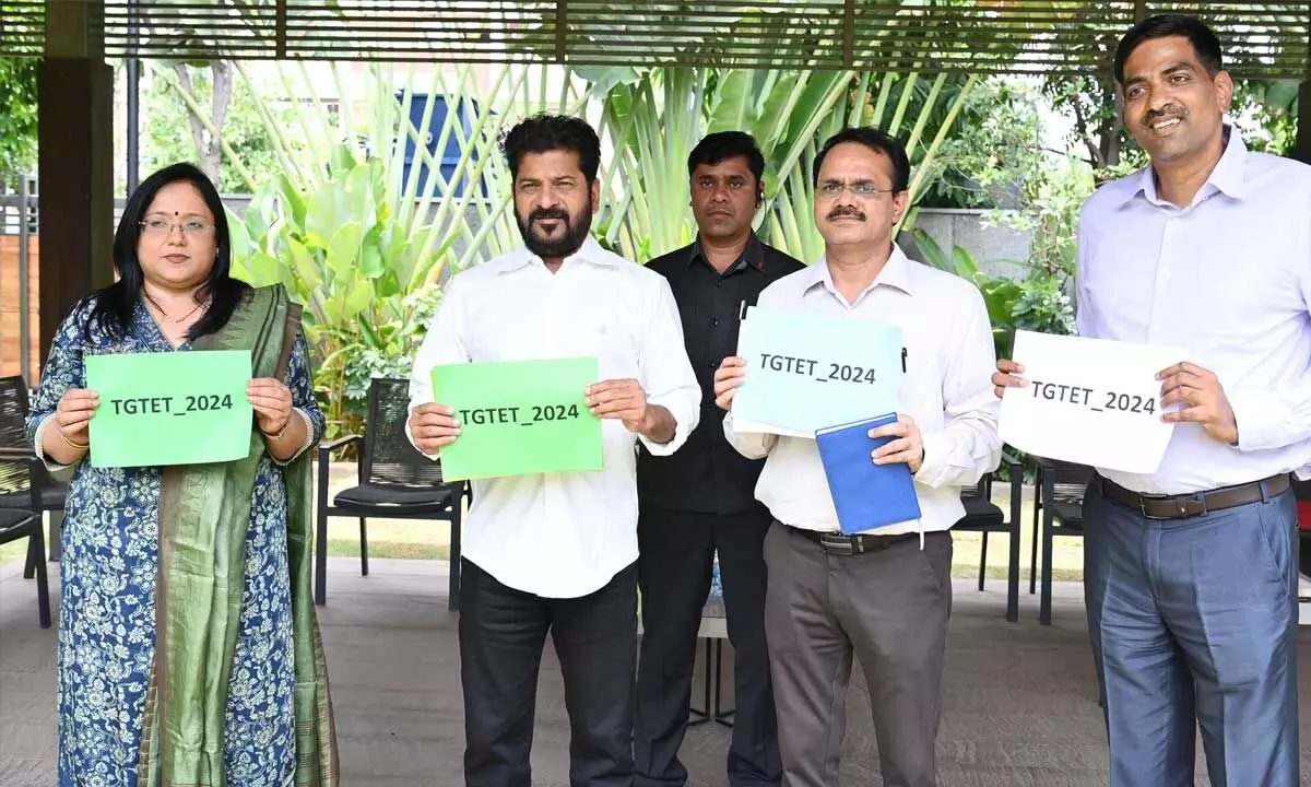 Releasing the TG TET-2024 results, Chief Minister A Revanth Reddy announces the outcome on Wednesday.