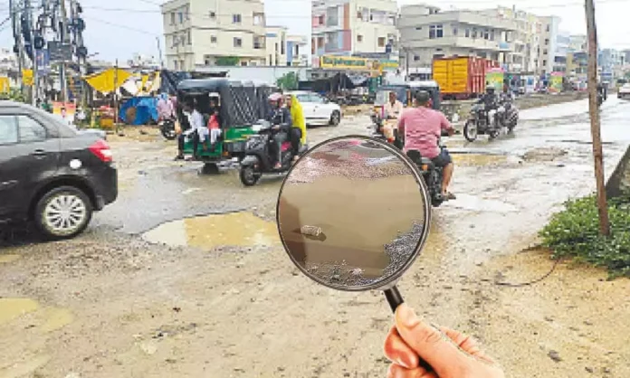 Ameenpur's Potholed Roads Become a Commuter's Nightmare