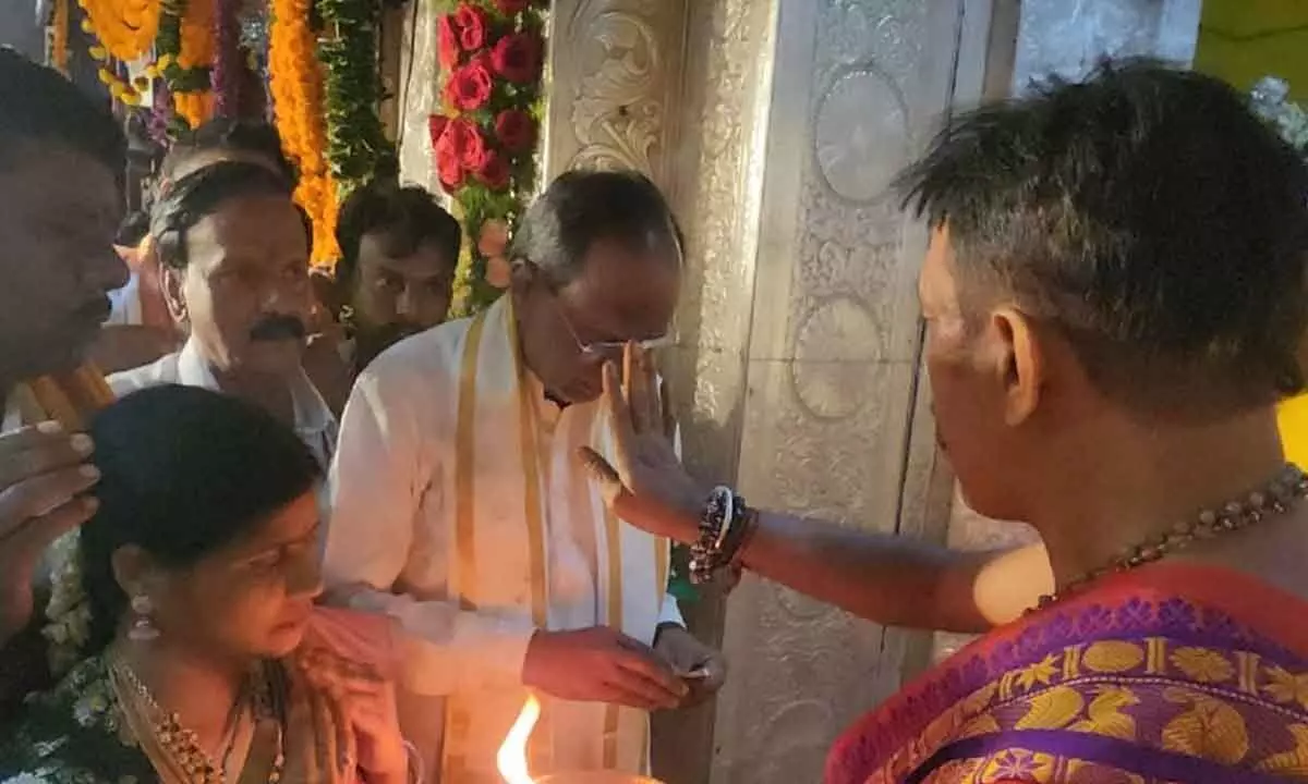 BJP Rajya Sabha MP Dr. Laxman Performs Puja