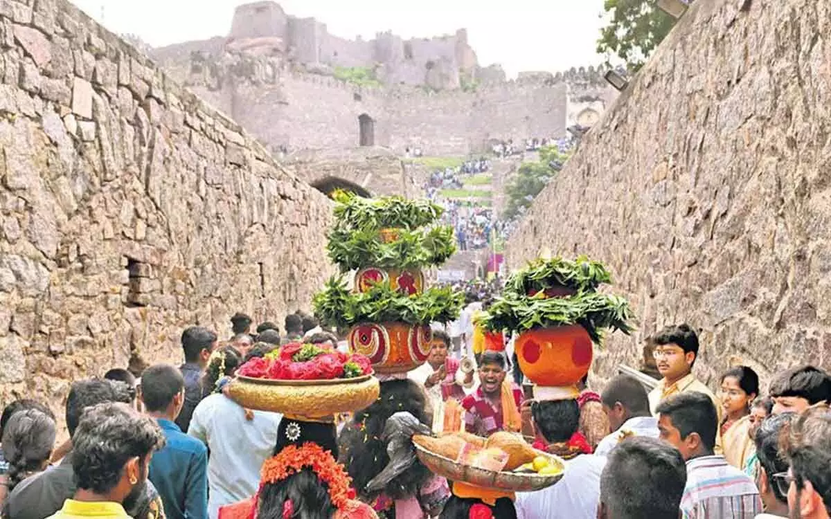 Bonalu prompts traffic restrictions.