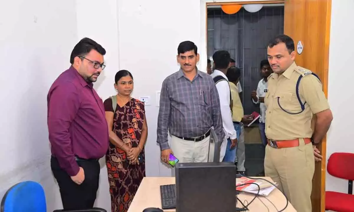 Public Administration Service Center Inaugurated by Collector Santosh and SP Gaikwad