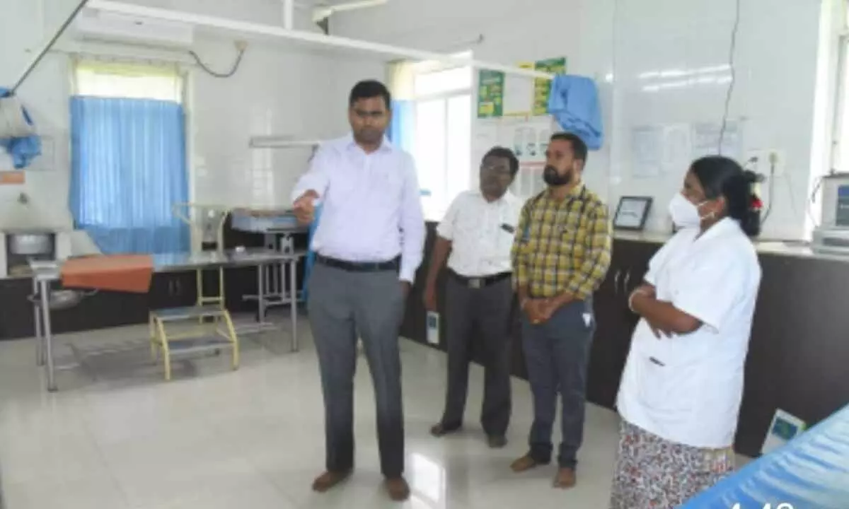 Santhosh, DC of BM, instructs doctors to provide timely services