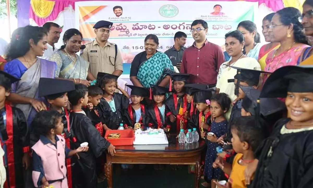 Seethakka introduces 'Amma Mata - Anganwadi Bata' program