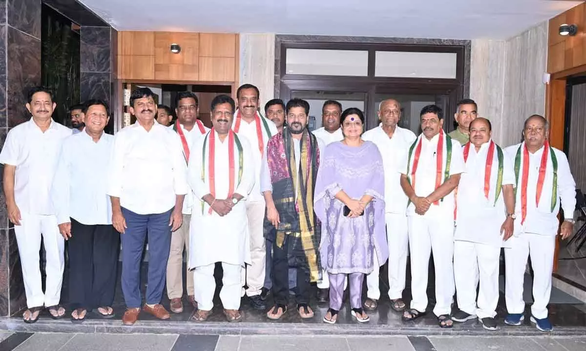 Six Members of Legislative Council from the Bharatiya Janata Party join the Indian National Congress