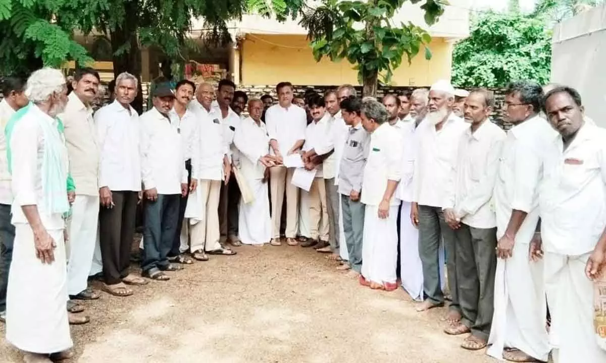 Farmers Present Petition to MLC and MLA Requesting Loan Waiver