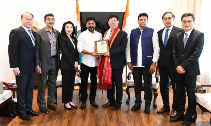 Foxconn Chairman Meets Revanth Reddy to Discuss Investment in New Future City