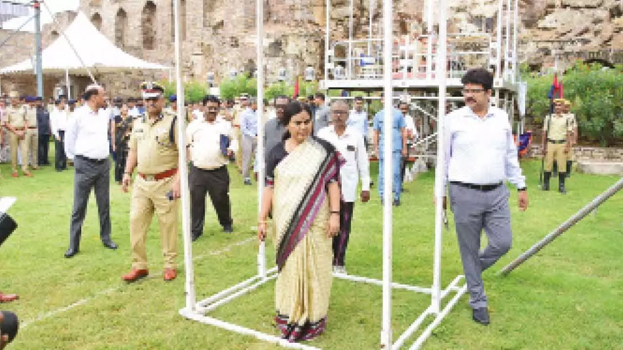 Golconda Fort Transforms for Vibrant Independence Day Cultural Celebration