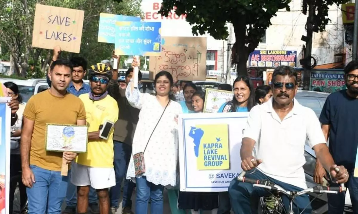 Hyderabad: Environmentalists Organize Rally to Promote Clay Idols