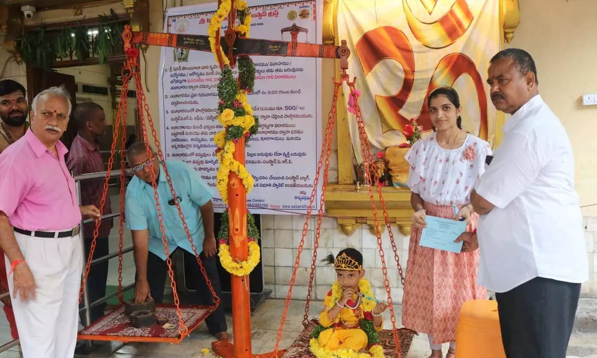 Inauguration of Tula Bharam Ceremony and Marriage of Differently-Abled Individuals at Sai Sansthan