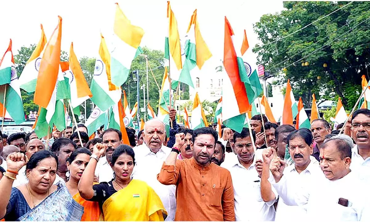 Kishan Urges Display of National Flag on Every House for Har Ghar Tiranga Initiative