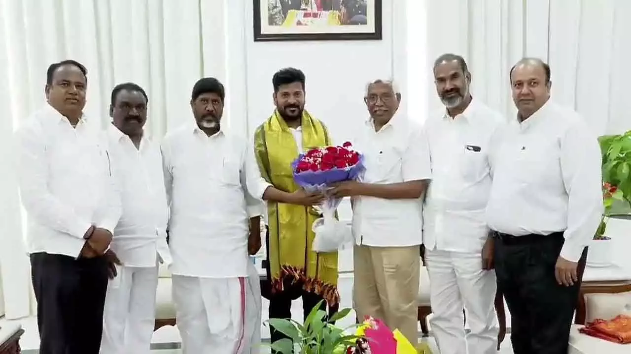 MLCs Kodandaram and Aamer Ali Khan Hold Meeting with CM Revanth Reddy