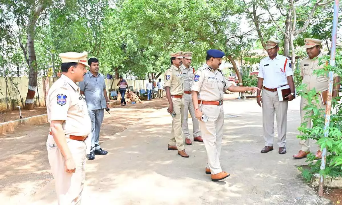 Rachakonda Police Commissioner Conducts Inspections of Local Stations