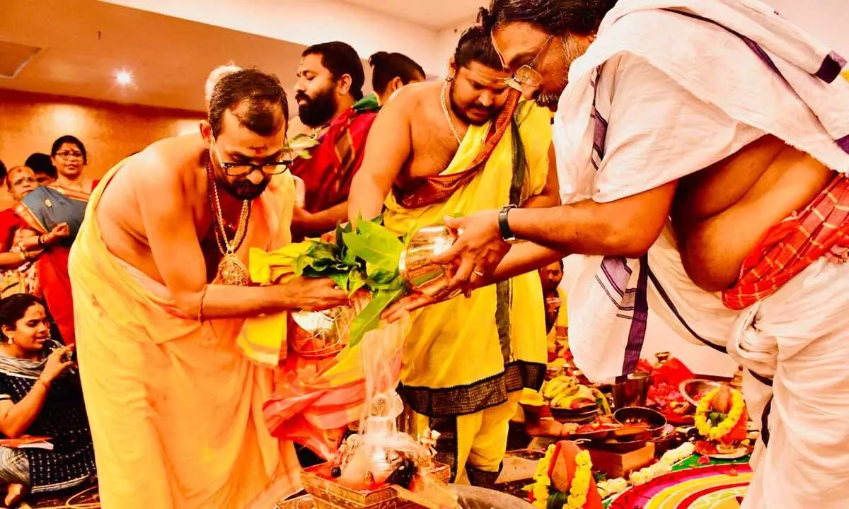 Shri Vidya Koti Kumkum Archana Mahayagna Concludes at Skandagiri Matha