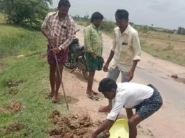 Sudhakar Goud Raises Concerns Over Neglected Tandrapadu Road Condition.