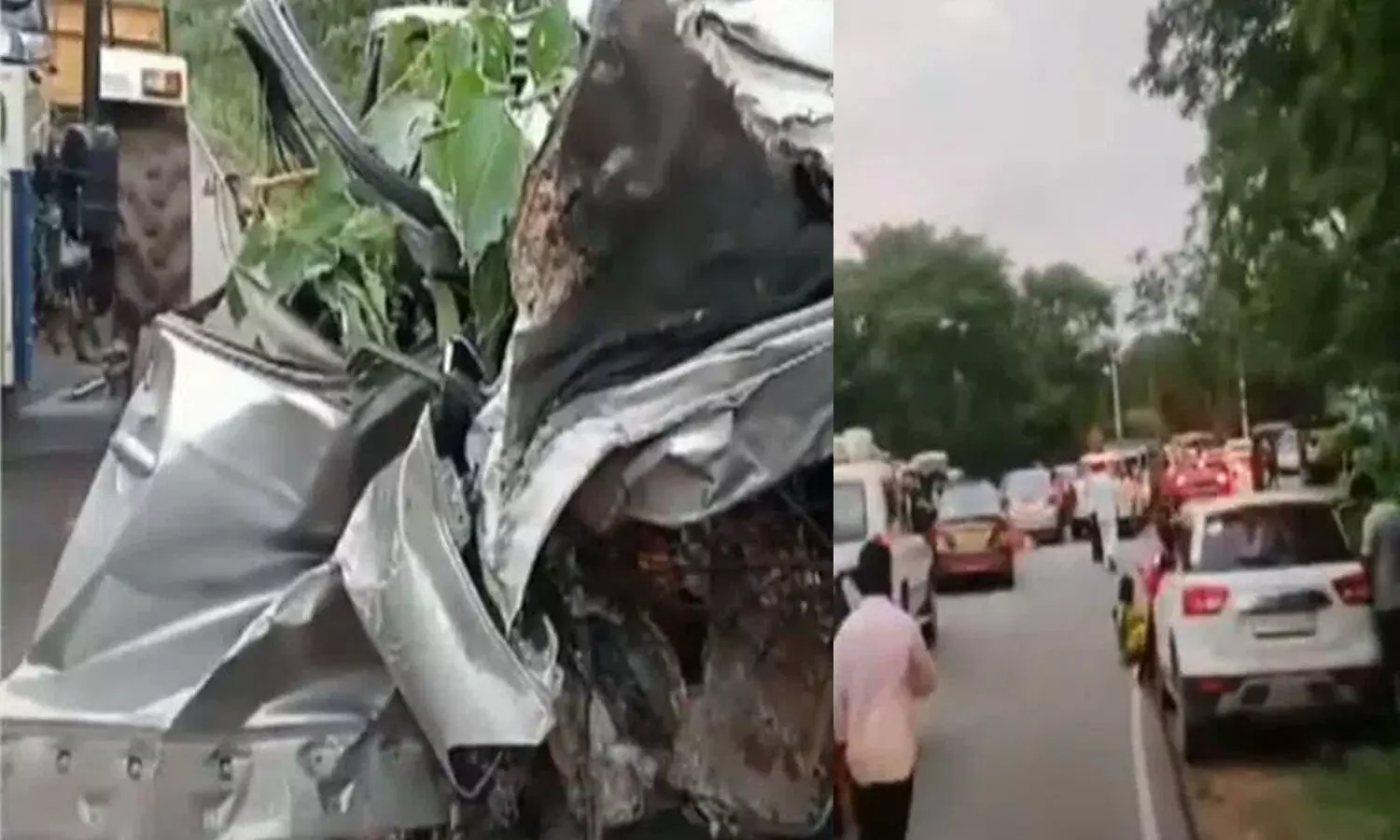 Three Dead, One Injured in Car Crash into Tree in Nagarkurnool