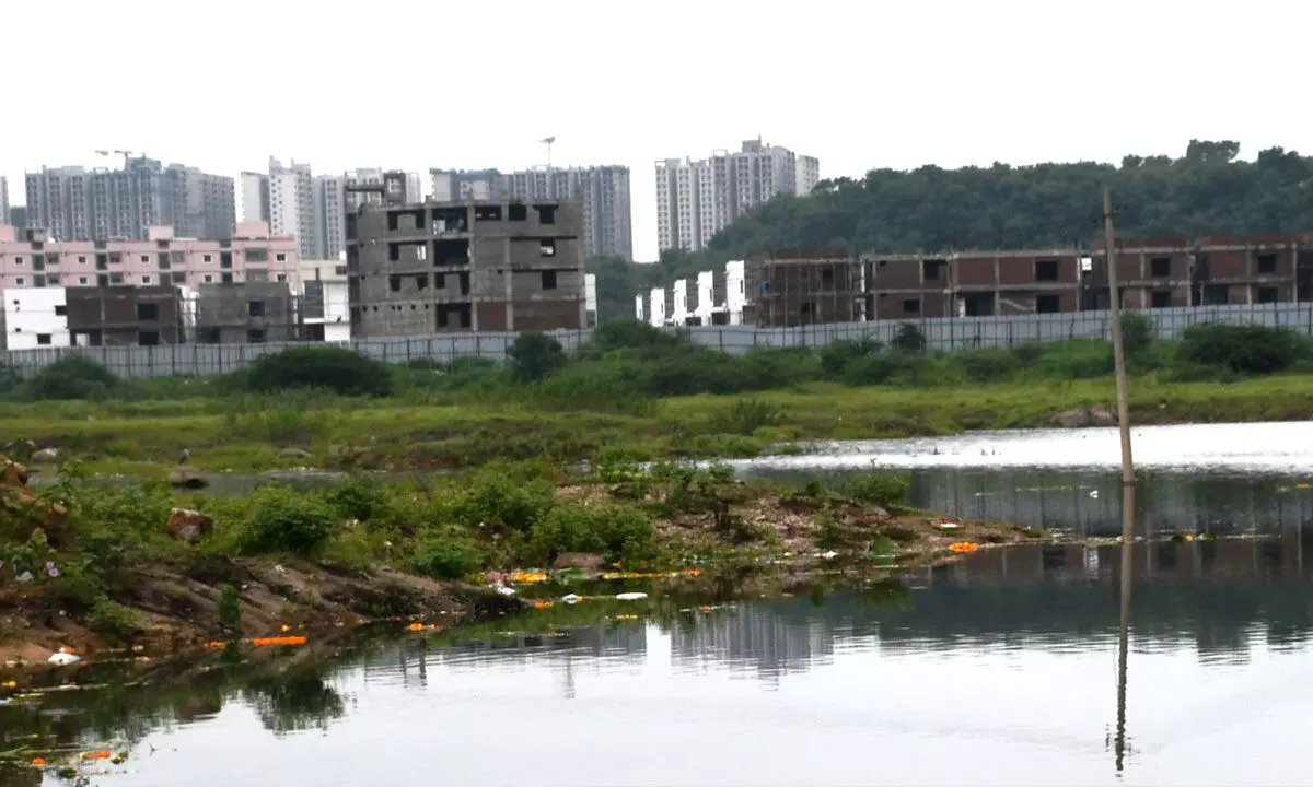 Bachupally Lake Drained and Exploited by Land Encroachers