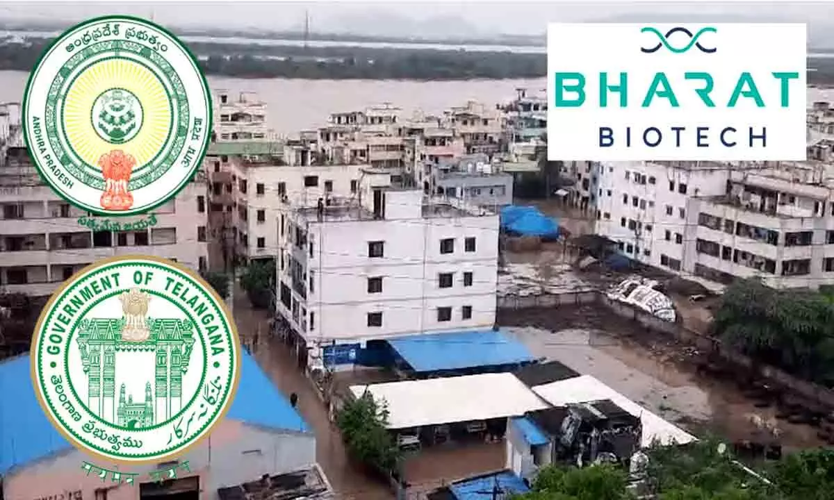 Bharat Biotech Contributes INR 2 Crore to Telugu States' CM Flood Relief Fund