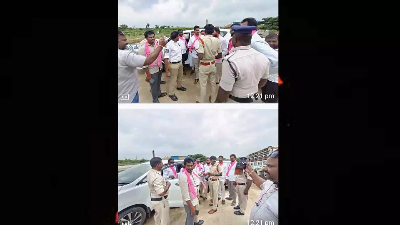 BRS Leaders, Including Basu Hanumanthu Naidu, Arrested by Police While Attempting to Submit Petition on Farmers' Issues to Ministers