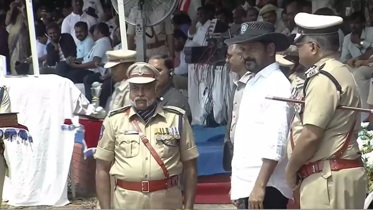 CM Revanth Reddy Attends Graduation Parade for SI and ASI Cadets at State Police Academy