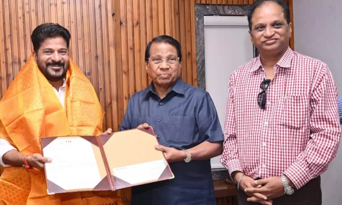 GVK Reddy and VIT Founder Contribute Rs 6.5 Crore to Telangana CM Relief Fund for Flood Relief