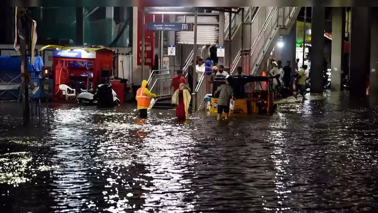 Intense Rainfall Causes Widespread Flooding in Hyderabad