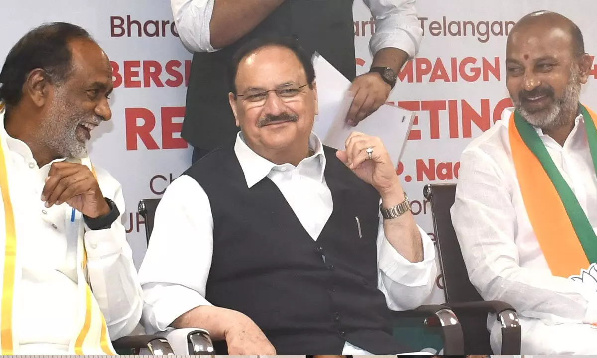 Nadda Urges TG BJP Leaders to Complete Membership Drive in 15 Days