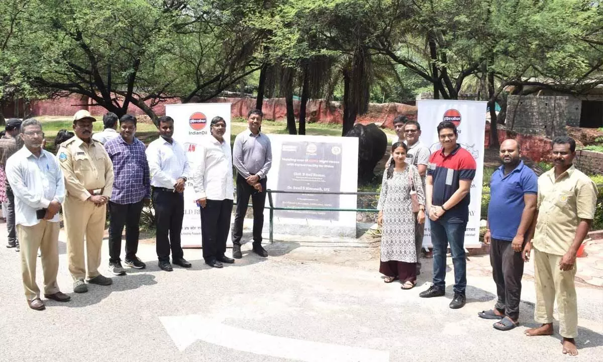 Nehru Zoological Park Commemorates World Rhino Day