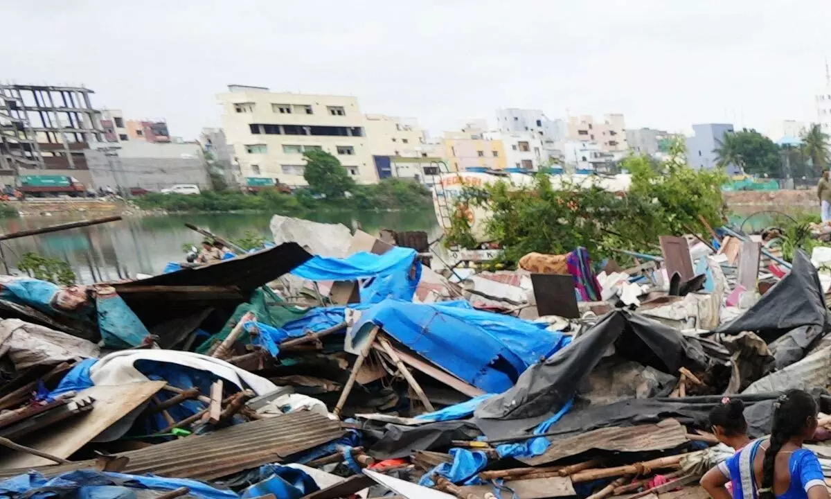 Ongoing HYDRA Demolitions Near Lakes in Ameenpur and Dundigal