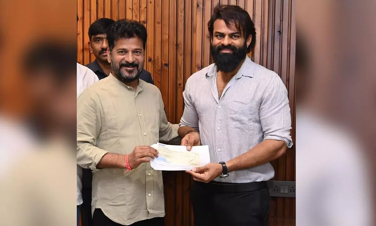 Sai Durgha Tej's Generosity Stands Out: Contributes Rs. 25 Lakhs to Flood Relief Efforts