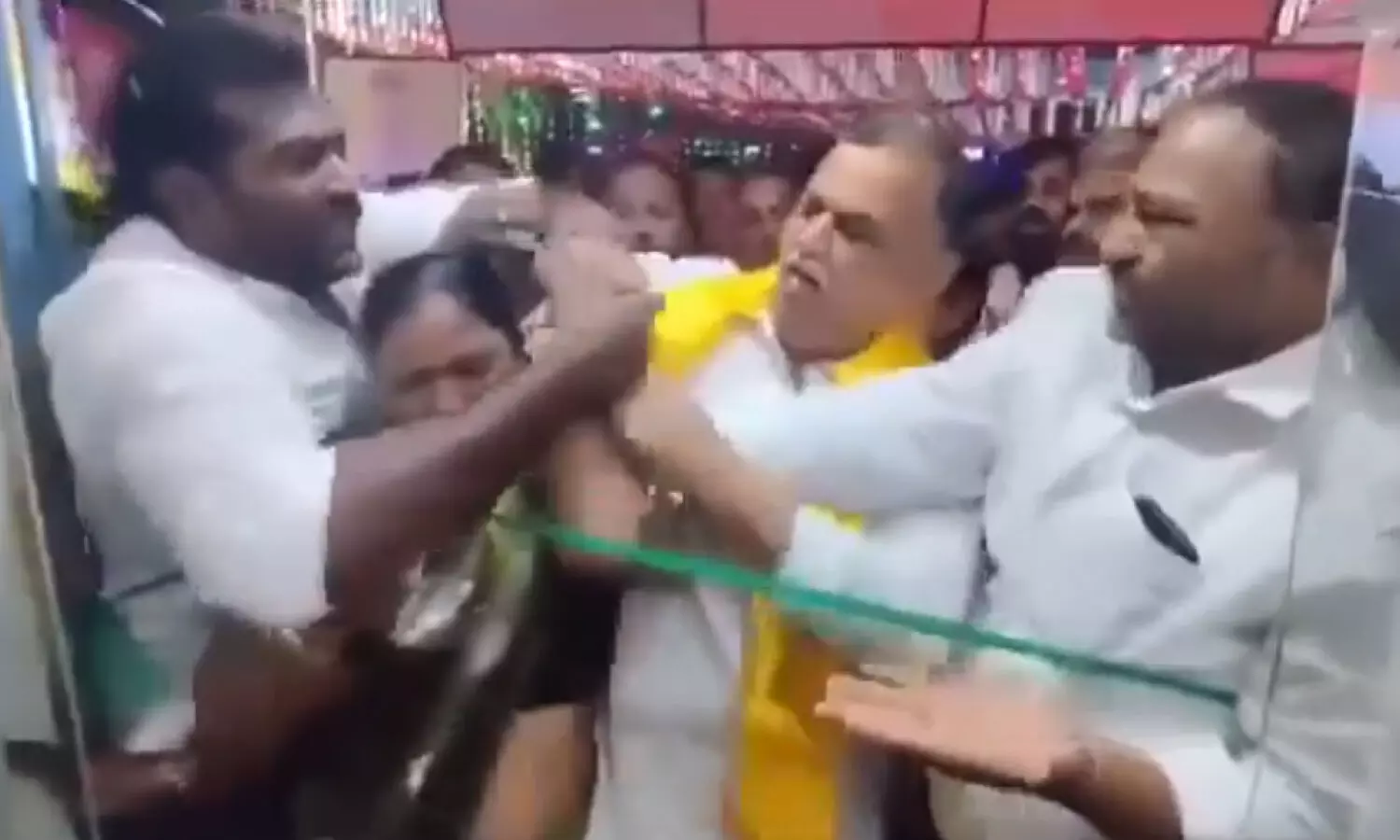 TDP Leaders Engage in Confrontation at Anna Canteen Inauguration in Rajampet