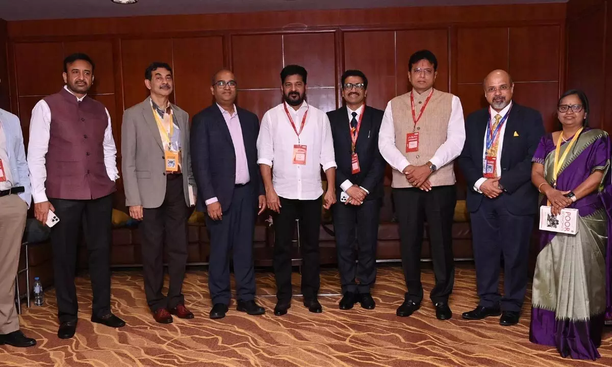 Yotta Infra CEO Meets Telangana CM K. Revanth Reddy at Global AI Summit