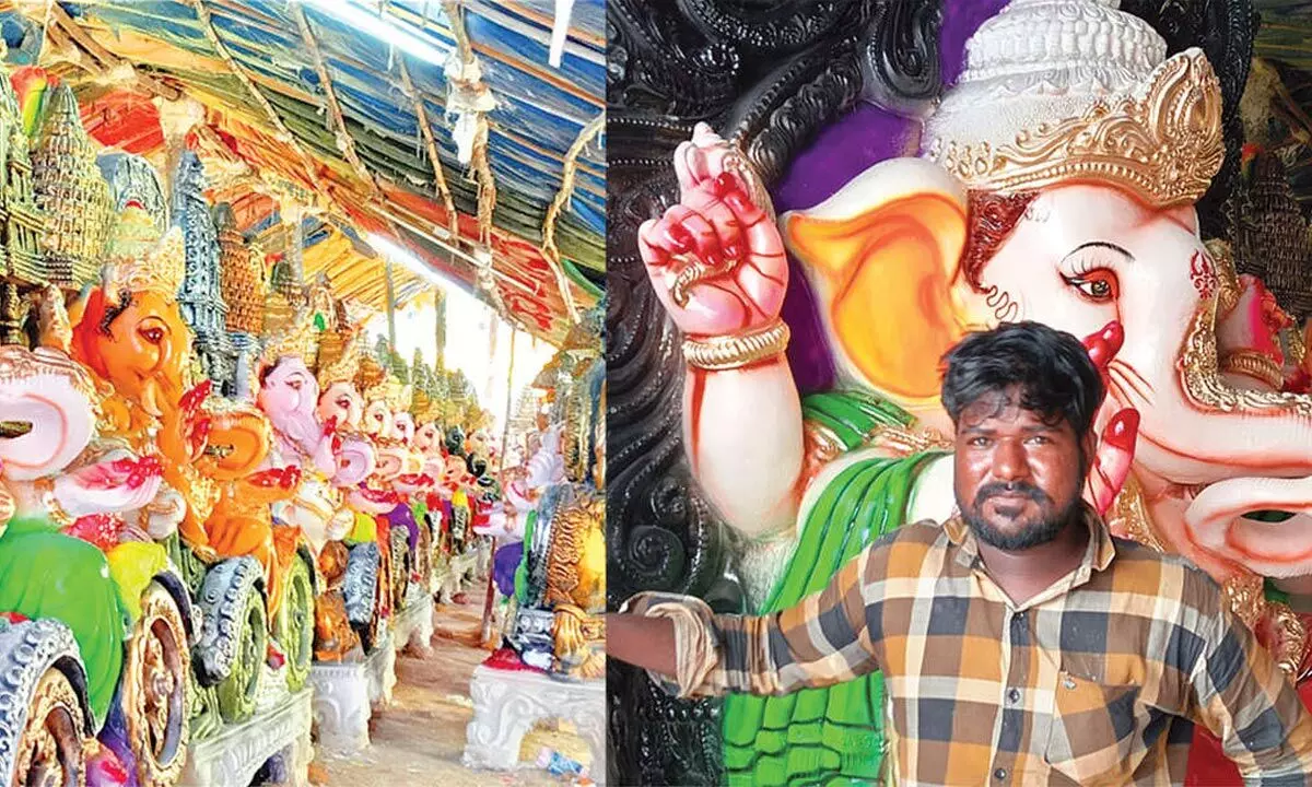 Youth and Children Eagerly Prepare for Ganesh Festivities