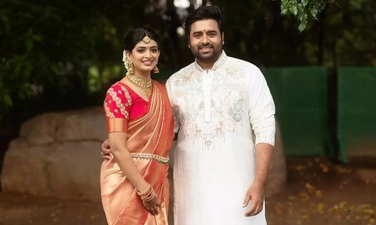 Actor Nara Rohit Gets Engaged to Actress Siri