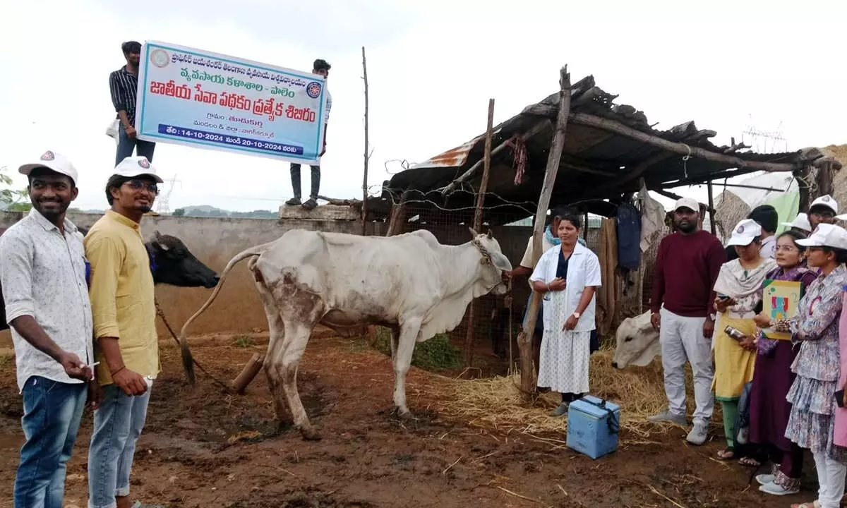 Agricultural College Students Launch Awareness Campaign on Galikunta Disease for Farmers