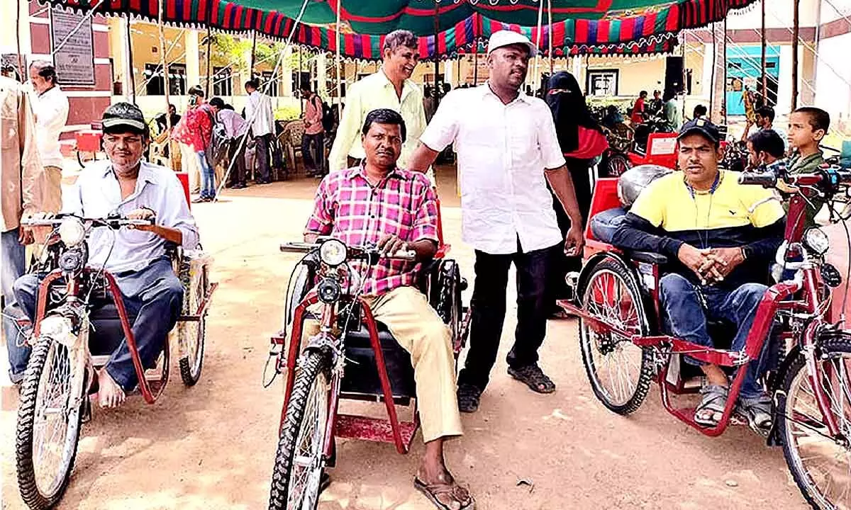 Disabled and Elderly Individuals Express Outrage Over Delays in Aasara Pension Distribution