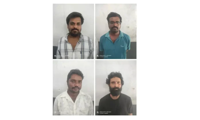 Four Arrested for Extorting Railway Contractor by Posing as Naxalites