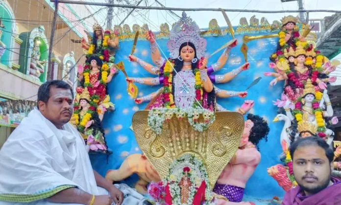 Grand Celebrations Accompany Durga Mata Procession