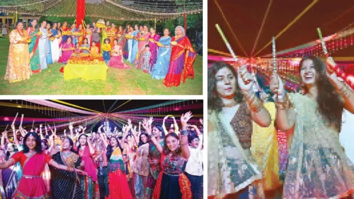 Hyderabad Grooves to Uyyalo Songs, Dances and Twirls to Garba Beats