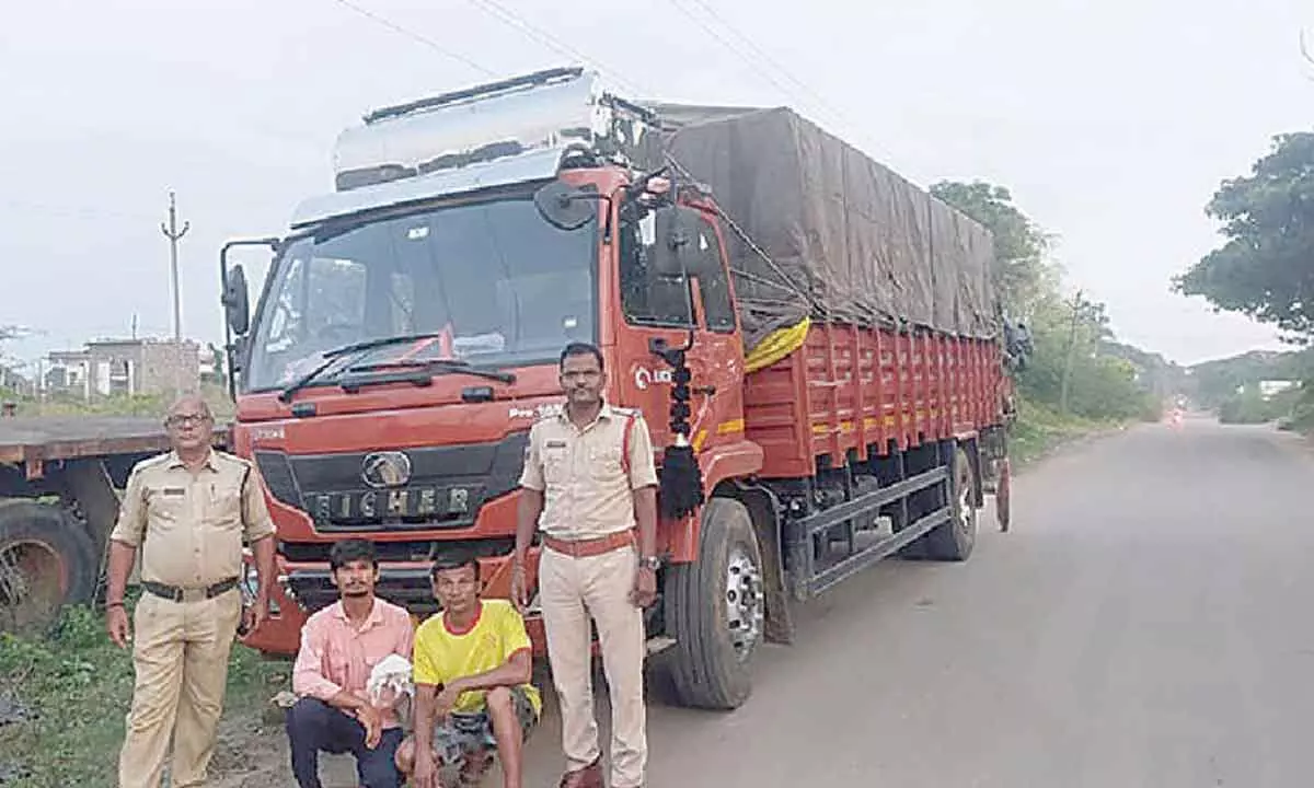 Police confiscate 11 kg of jaggery, arrest two individuals