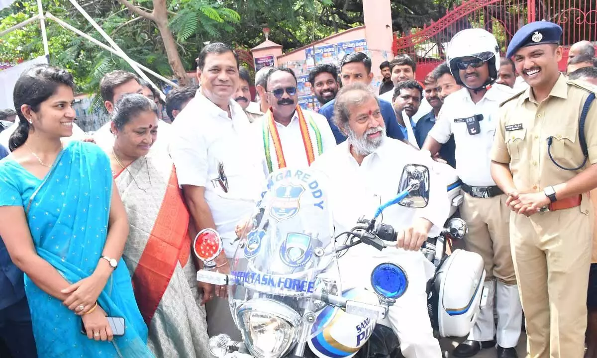 Sangareddy District Introduces Traffic Task Force Bikes to Ease Congestion