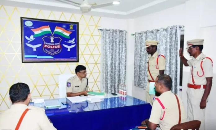 SP Conducts Annual Inspection at Gadwal Rural Police Station, Highlights Focus on Crime Prevention and Public Service