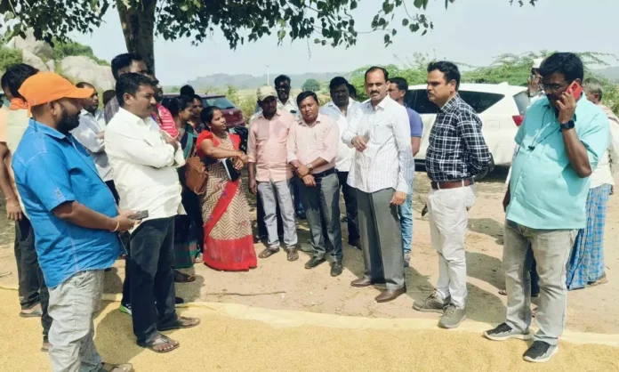 Additional Collector Inspects Paddy Procurement Centers