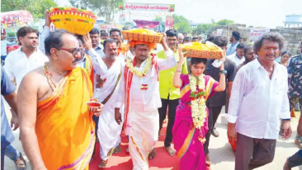 Celestial Wedding of Lakshmi Narasimha Swamy Held