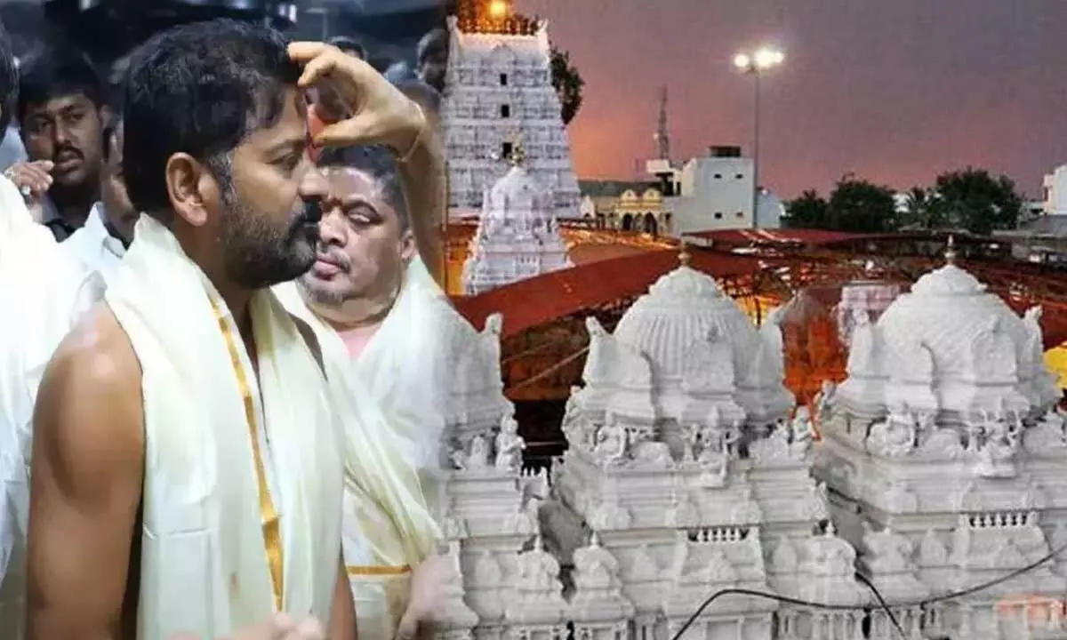 CM Revanth Reddy Visits Vemulawada Sri Rajarajeshwara Swamy Temple