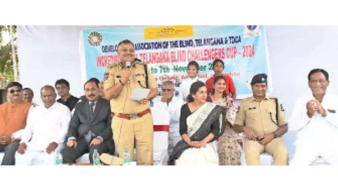 Howzat! DGP Inaugurates Blind Cricket Tournament with Eight Teams Participating